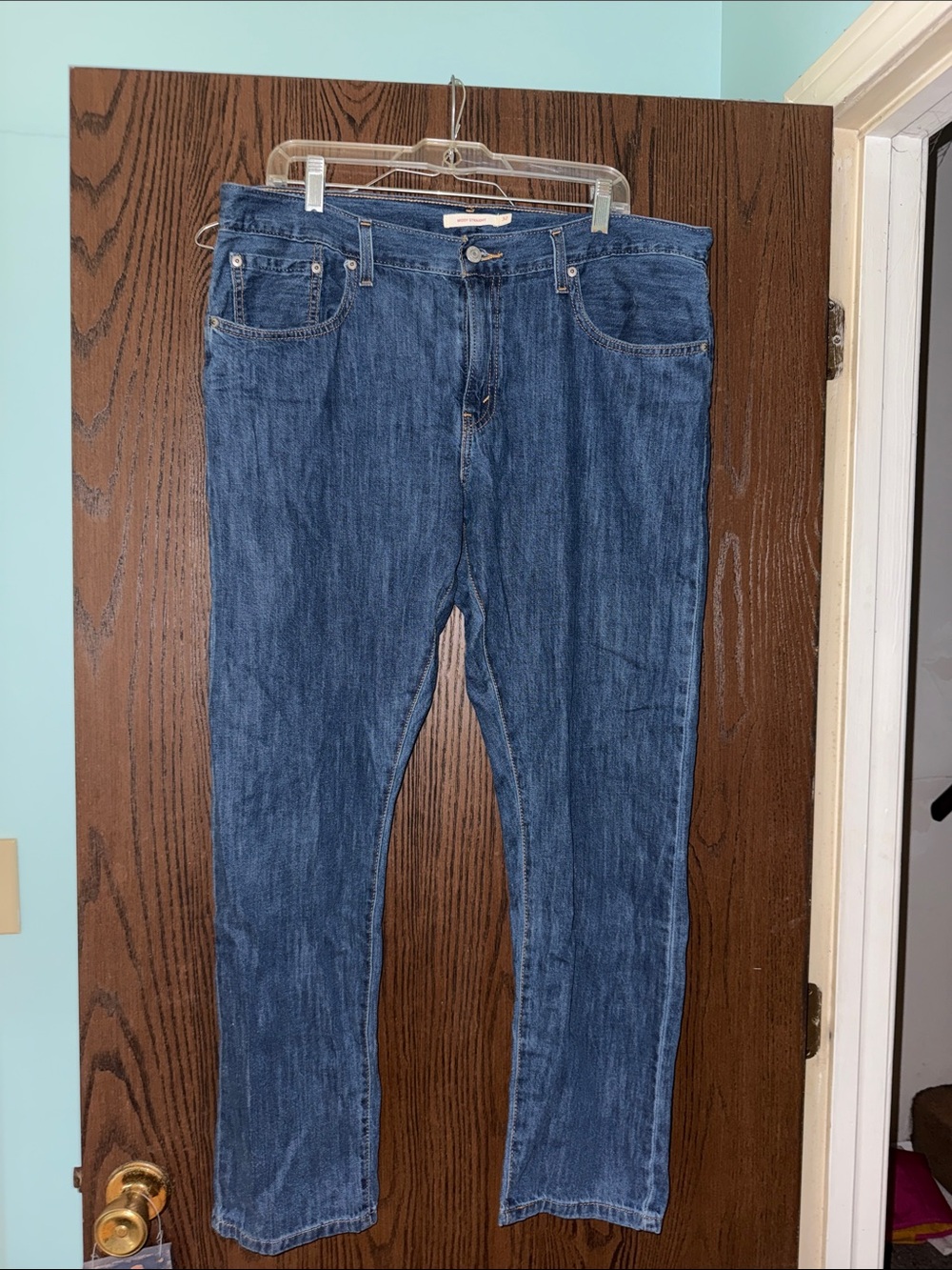 Levi's Women's Middy Straight Jeans in Blue Denim